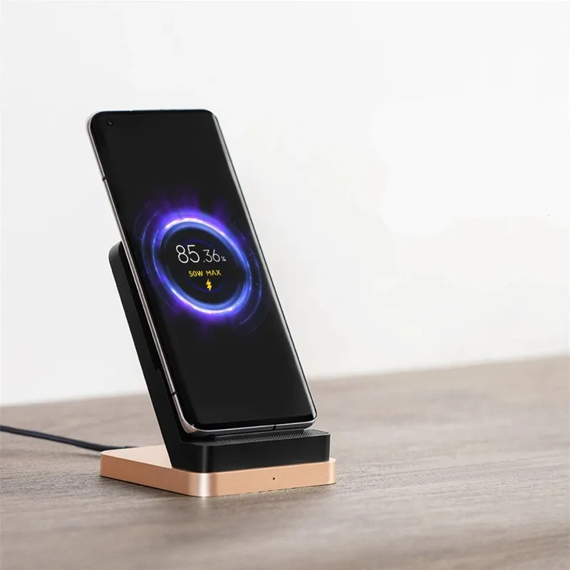 Original Xiaomi Wireless Charger 55W Fast Charging Stand Charging Dock Station Holder For Redmi Note 10 Pro Mi 10 11 Pro Phones