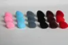 50pcs 12mm 15mm 18mm 20mm 22mm 24mm 26mm  pink/red/black/brown gray blue  flocking  Triangular safety toy nose with soft washer 2
