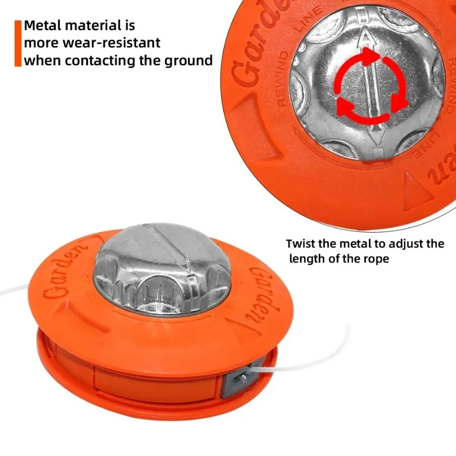Universal Bump Feed Line Trimmer Head Aluminum Strimmer Grass Brush Cutter Part