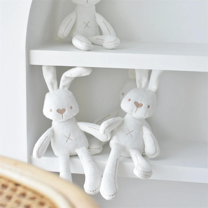 

Dog Squeak Toy Chew Toys for Teeth Cleaning Soft Plush Bunny-shape Toy