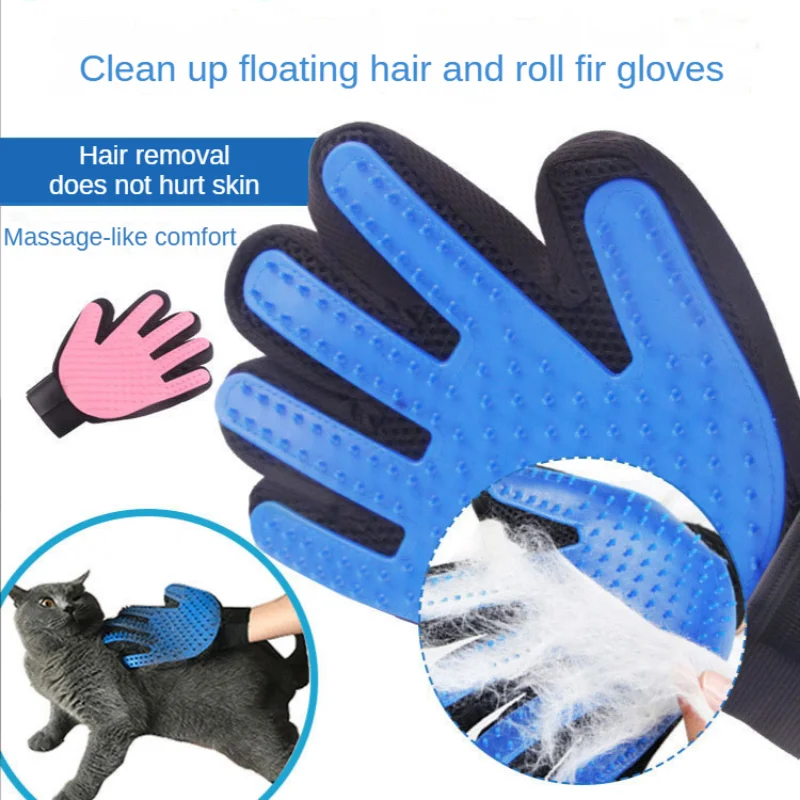Silicone Pet Wool Removing Gloves Cat Cleaning Massage Hair Removal