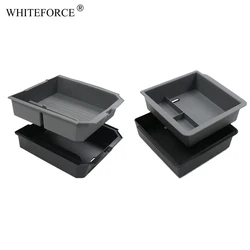 For Tesla Model 3 Highland 2024 Center Control Armrest Box Organizer Double Layer Storage Box ABS+TPE Layered Storage Box Holder
