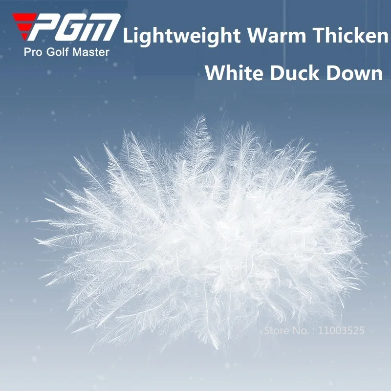 PGM Golf Men Keep Warm Jacket Thicken White Duck Down Coat Waterproof Sports Stand Collar Jacket Male Windproof Outerwear