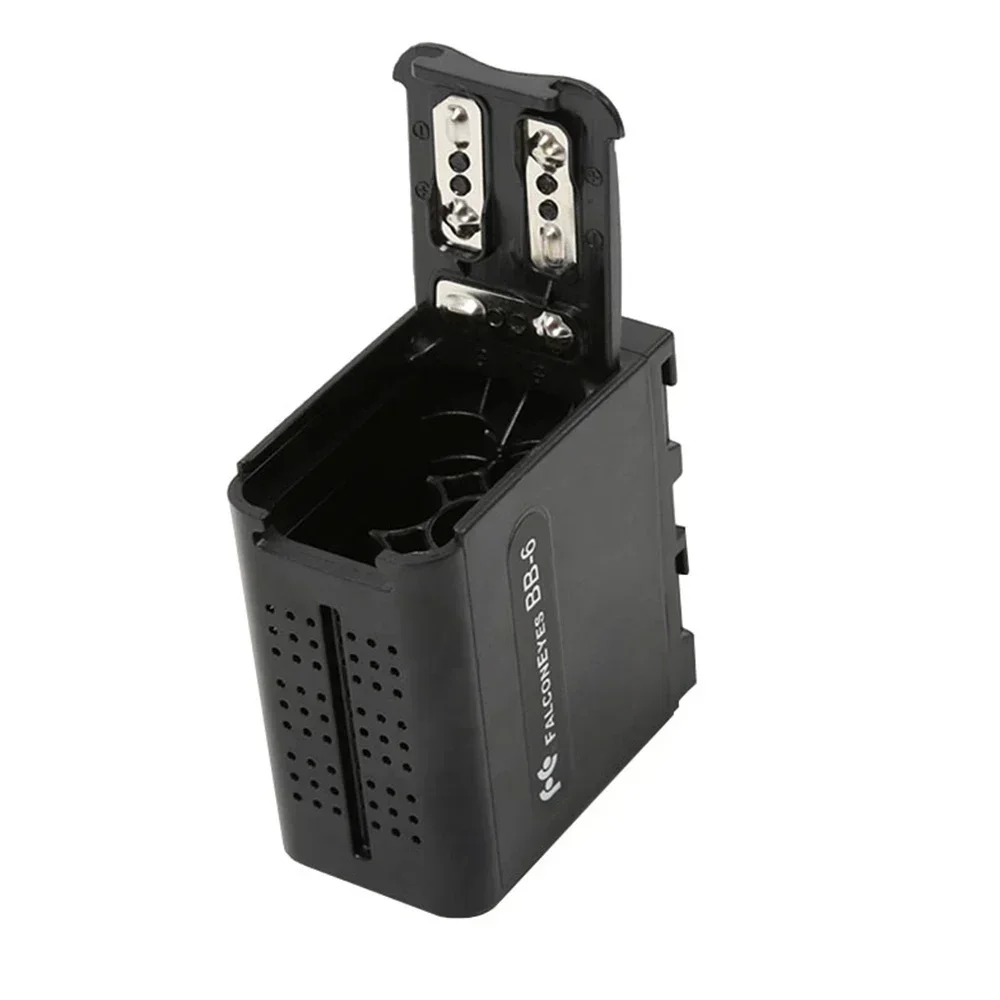 BB-6 Battery Case Pack Battery Holder Power as NP-F NP-970 Series for LED Video Light Panel / Monitor