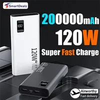 200000mAh Power Bank 120W High Capacity  Super Fast Charging Power Bank Portable Battery Charger For iPhone Samsung Huawei 2025 1
