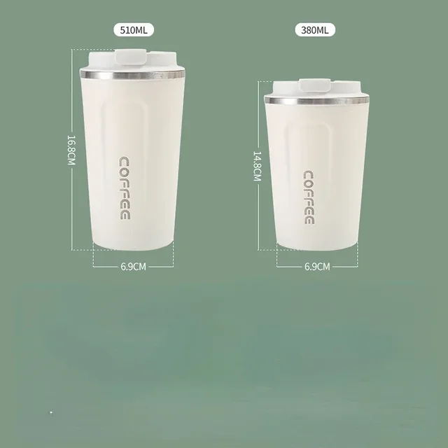 380/510ML Stainless Steel Thermal Mug Thermo for Coffee Water Bottle Leakproof Travel Drinkware Travel Thermal Mug 6