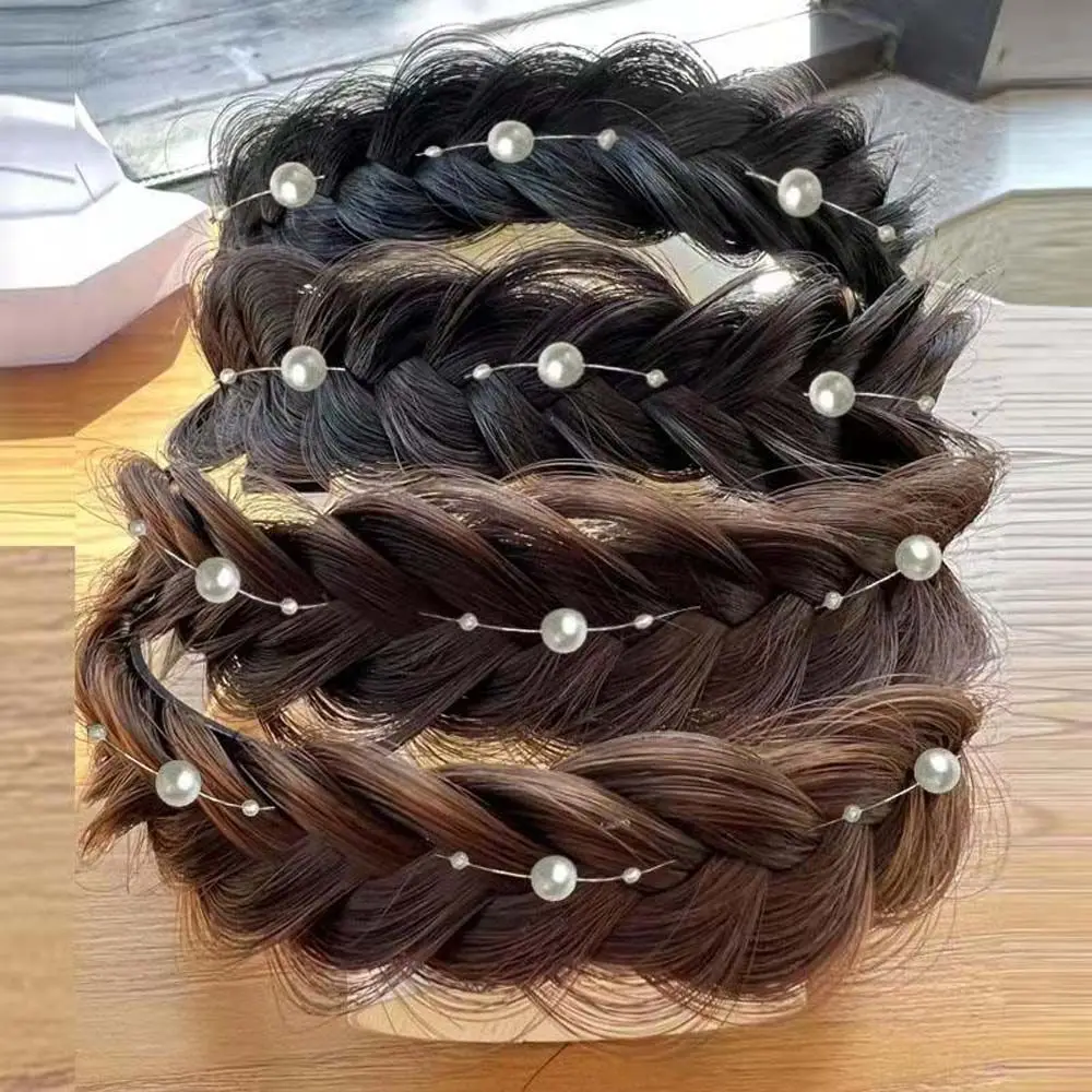 

Wide-brimmed Korean Style Braid Hair Accessories Hair Styling Accessories Twist Hairbands Fishbone Braid Hair Hoop Wig Headband