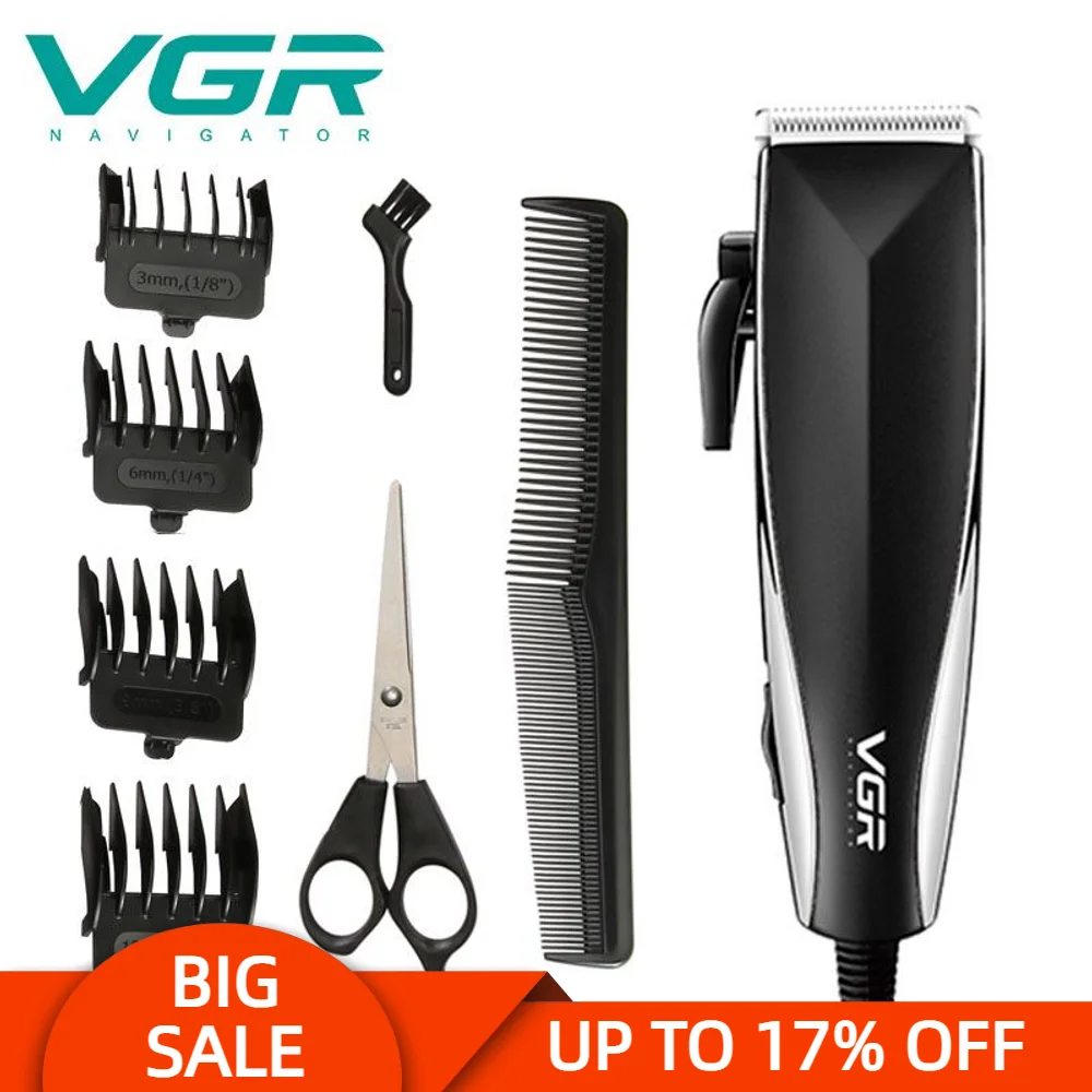 VGR V-033 Hair Clipper Electric Professional Personal Care Trimmer For Men Barber Supplies Salon Home Appliance Haircut VGR 033