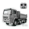 Lesu 1/14 8*8 Remote Control Hydraulic Dumper Truck Radio Esc For RC Diy Tamiyaya Man Tipper Model Thzh0199-Smt2 1