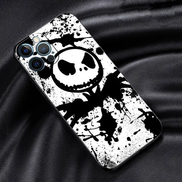 thumbnail image 1 of Funda de Disney Jack Skellington para Apple iPhone 14 13 11 Pro Max 12 Mini 7 Plus 8 + SE X XS XR 6 6S TPU Funda de silicona para teléfono, 1 of 5