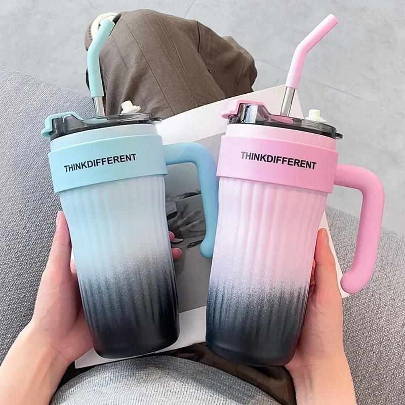 860ML Stainless Steel Thermo Bottle Large Capacity Coffee Cup Sport Insulated Cup Portable Tumbler Vacuum Flasks Car Thermal Cup