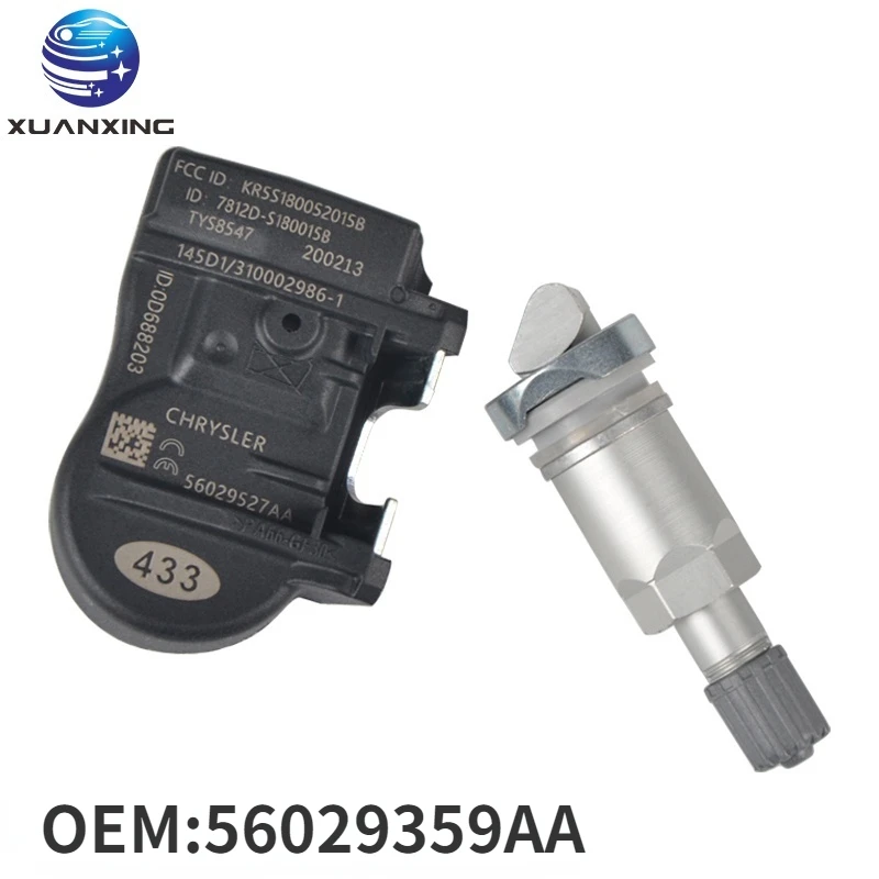 

56029359AA TPMS датчик давления в шинах Система мониторинга 433 МГц высокое качество для Chrysler 200 Dodge Journey