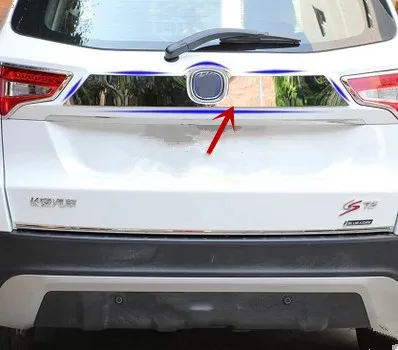 

For Changan CS75 2013-2016 stainless steel Trunk door Decorative strip Rear trim Anti-scratch protection car accessories