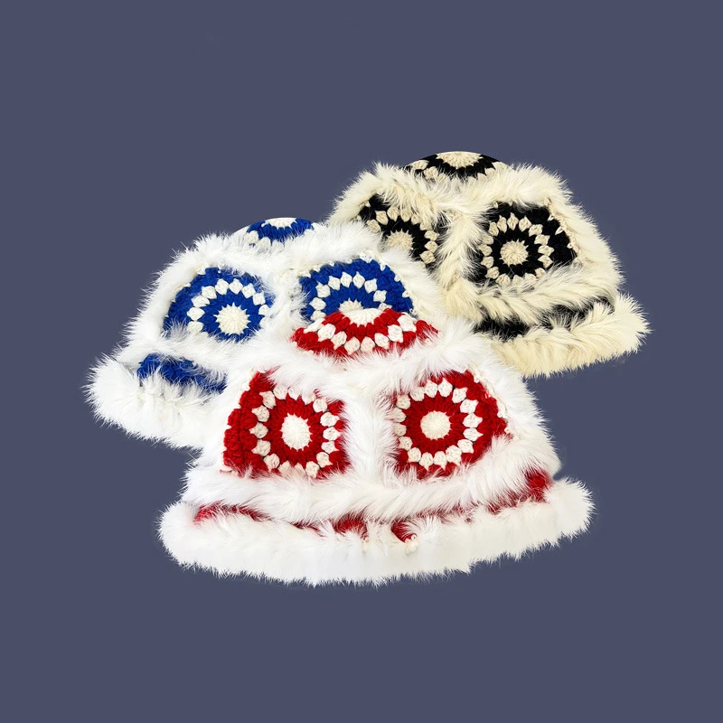 

Fashion Chinese Style Womens Mens Beanies Rabbit Hair Woman Skullies Bonnet Man Knitted Skull Cap Fitted Hats Caps Lion Tiger