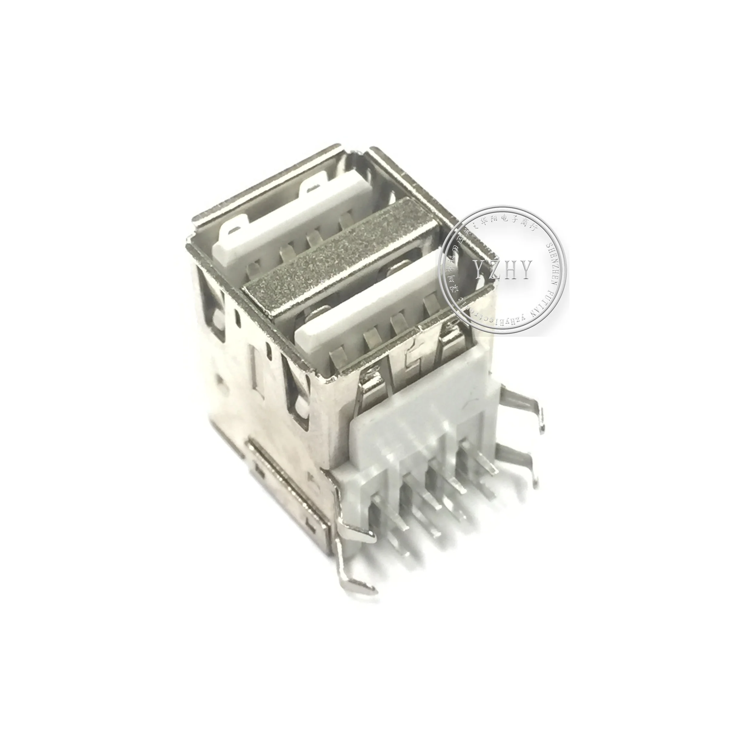 

30pcs orginal new USB-A female type A AF double layer USB-A female interface USB socket USB socket female double layer female