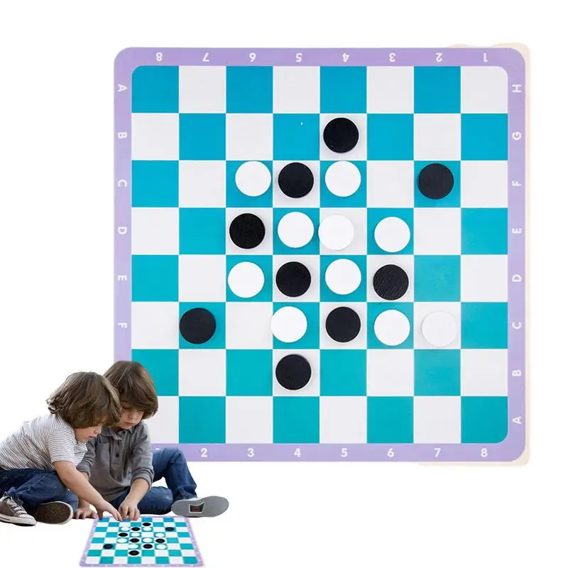 

Flying Chess Toy Wooden Board 4 In 1 Portable Travel Chess Game Flying Chess Family Party Board Game Educational Playing Chess