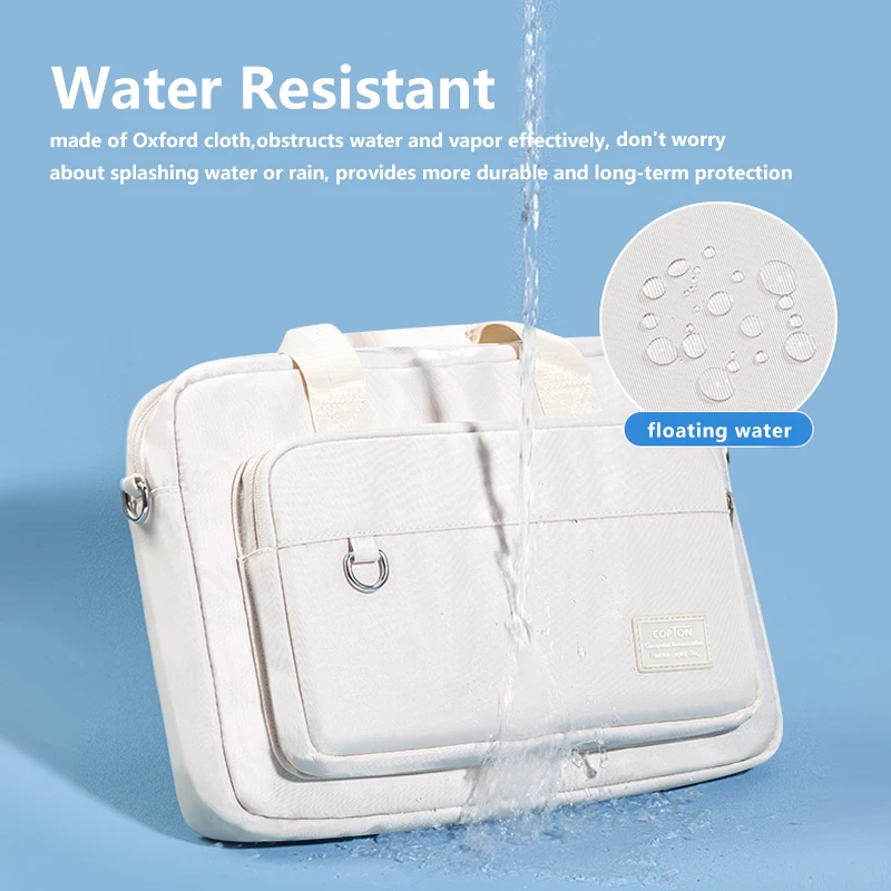 Bolsa de Ombro Portátil à Prova de Choque Messenger Handbag 13.3 15.6 Apto para Macbook Air 13 15 m2 m1 2023 Pro 16 14 Polegadas Huawei Dell Lenovo hp - Imagem 3
