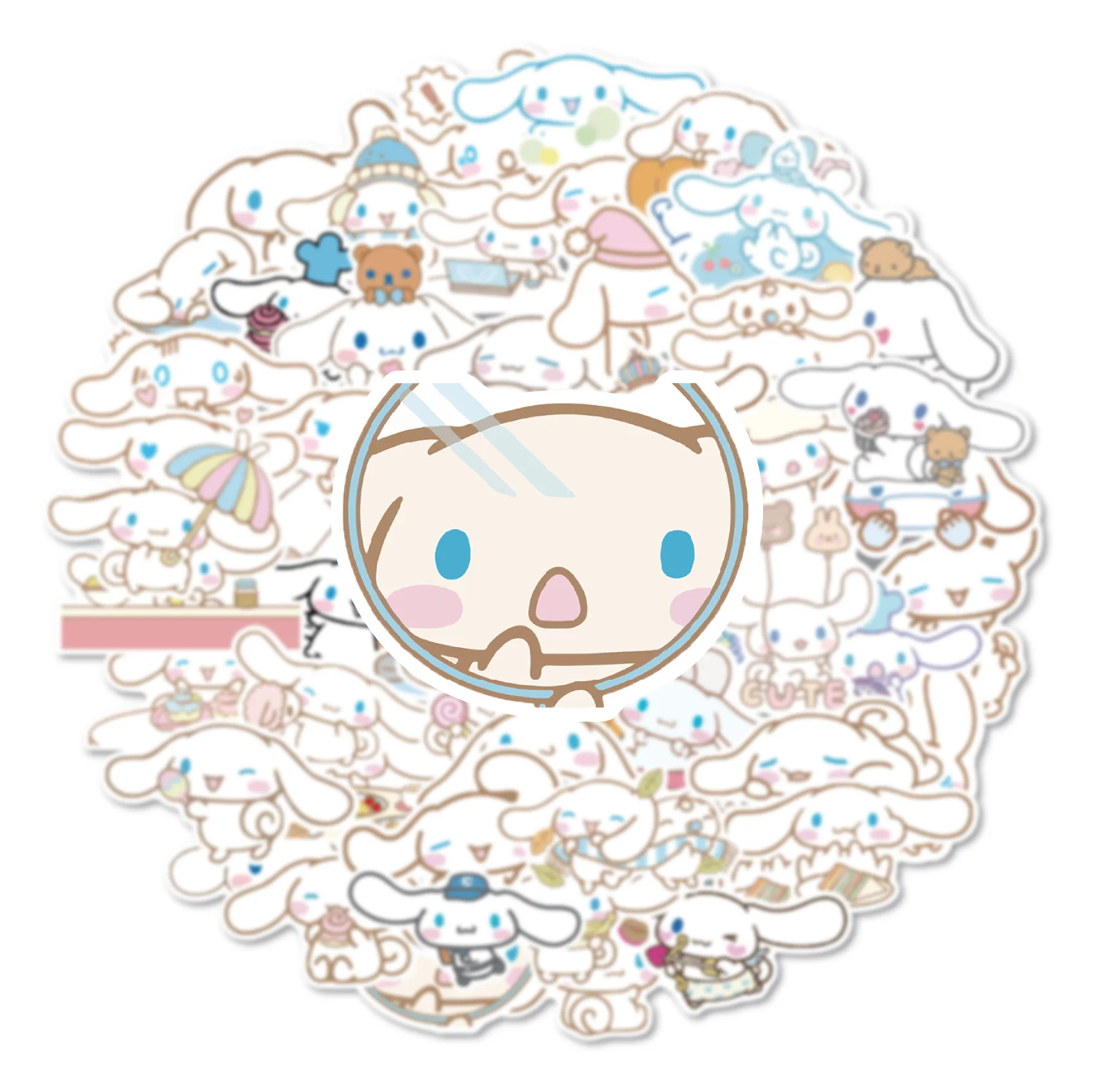 40pcs Sticker Cinnamoroll Sticker Cartoon Big Eared Dog Sticker Cute Sticker  Pack Laptop Skin Anime Stickers Kawai Phone Case - AliExpress