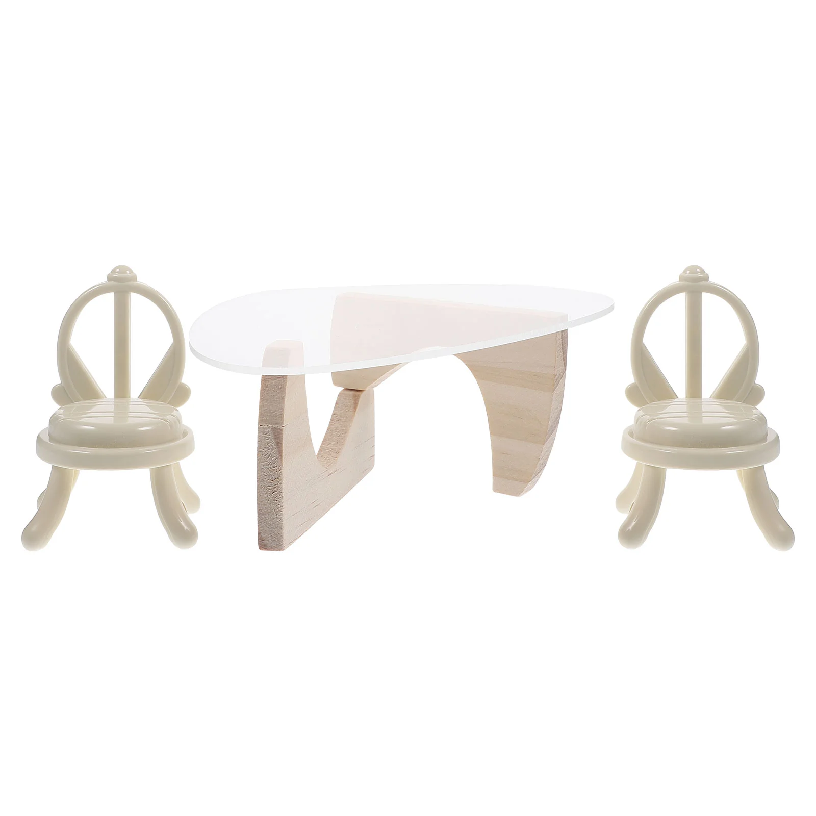 

Mini Acrylic Furniture House Tiny Chairs Miniature Table Accessories Houses