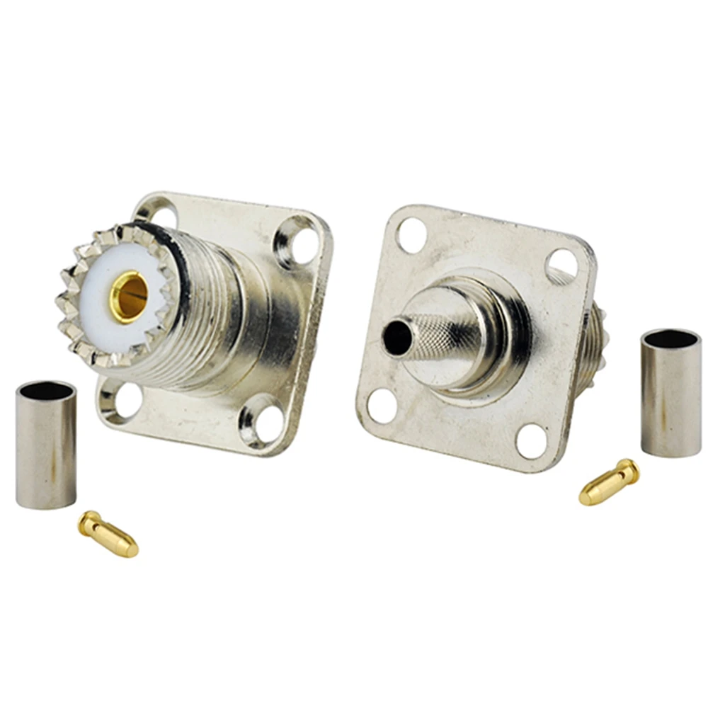 UHF Crimp Female RF Coaxial Connector for Cable RG58 RG400