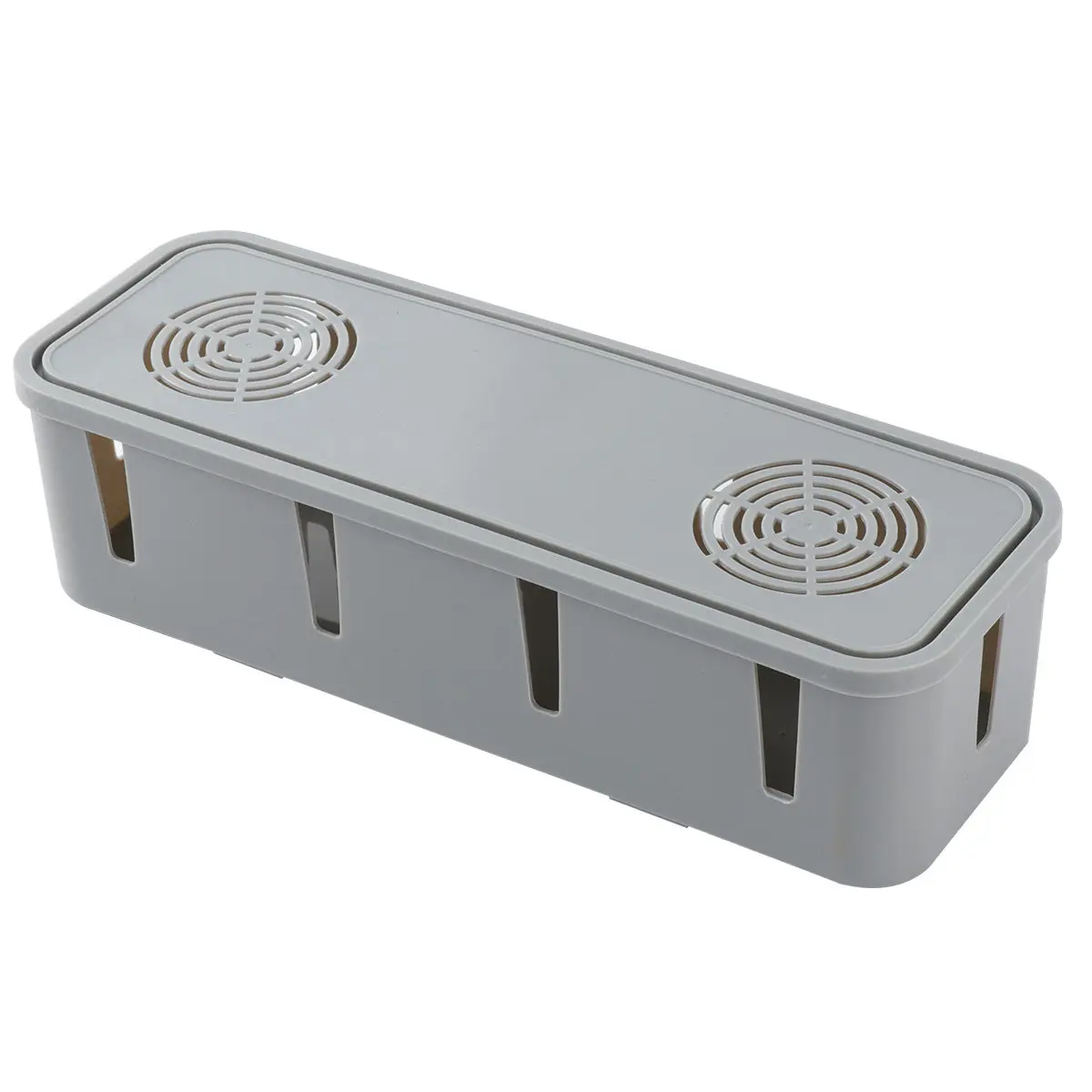 데스크 케이블 정리함 벽걸이형 공간 절약형 코드 관리 솔루션 먼지 방지 열 통풍 어린이용