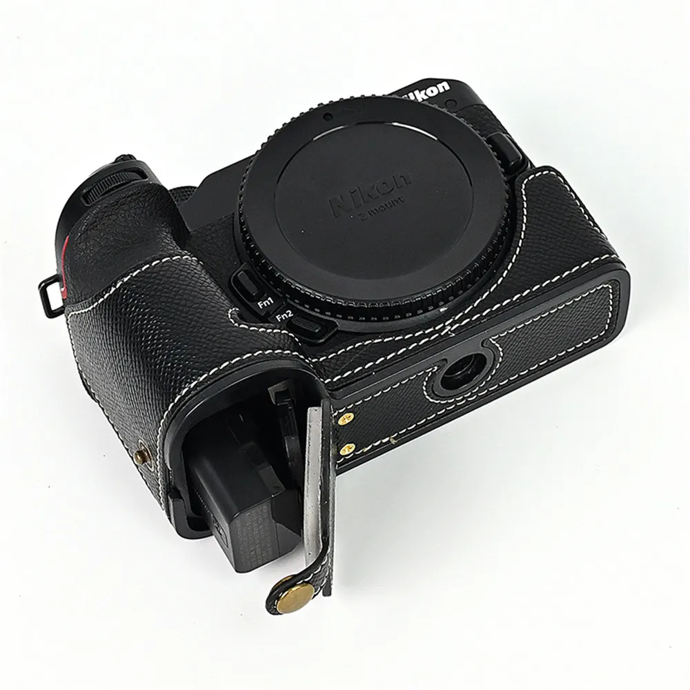 Z50 Palm Print PU Leather Camera Half Body Case For Nikon Z50 Z30