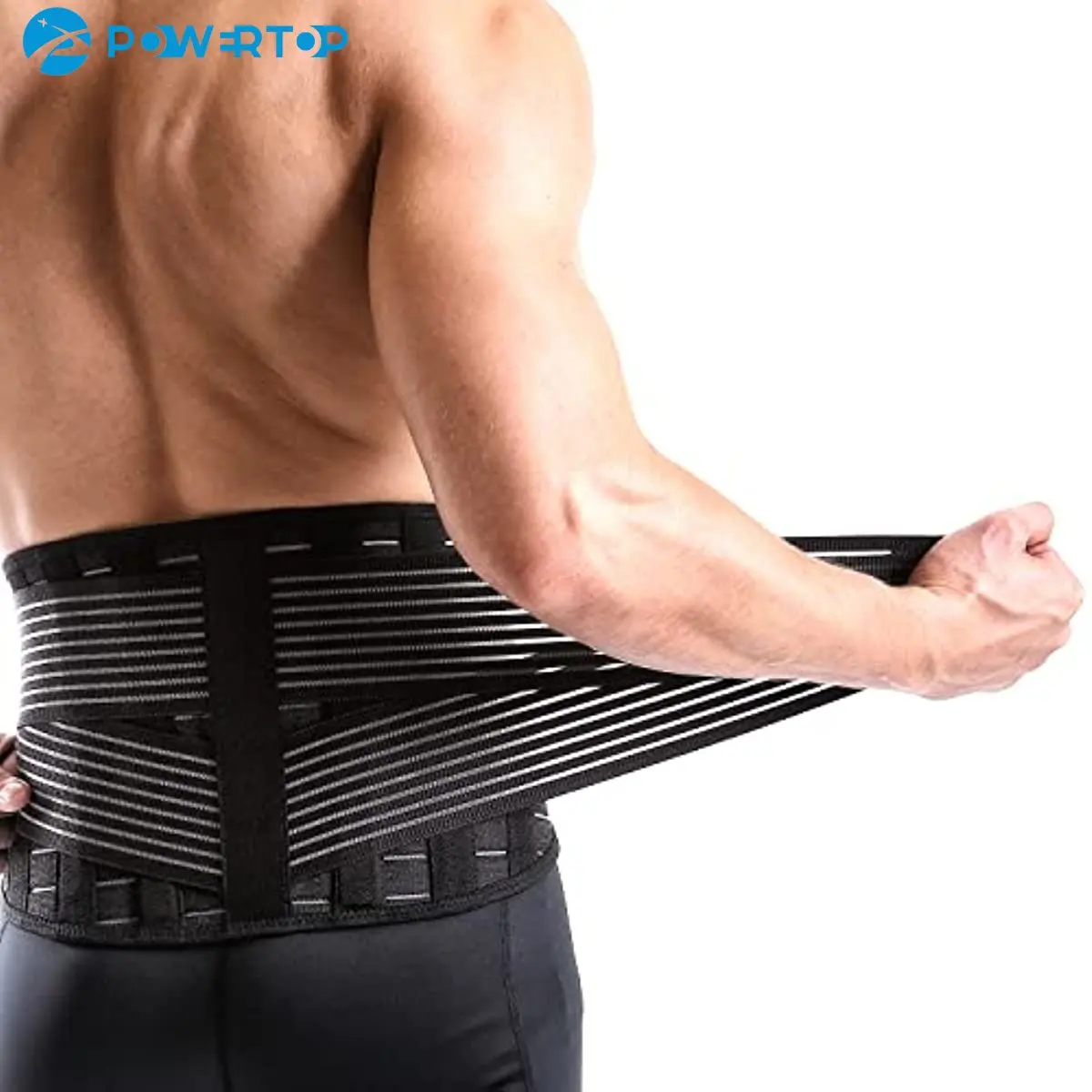 Adjustable Lower Back Lumbar Support Belt, Waist Orthopedic Corset Men