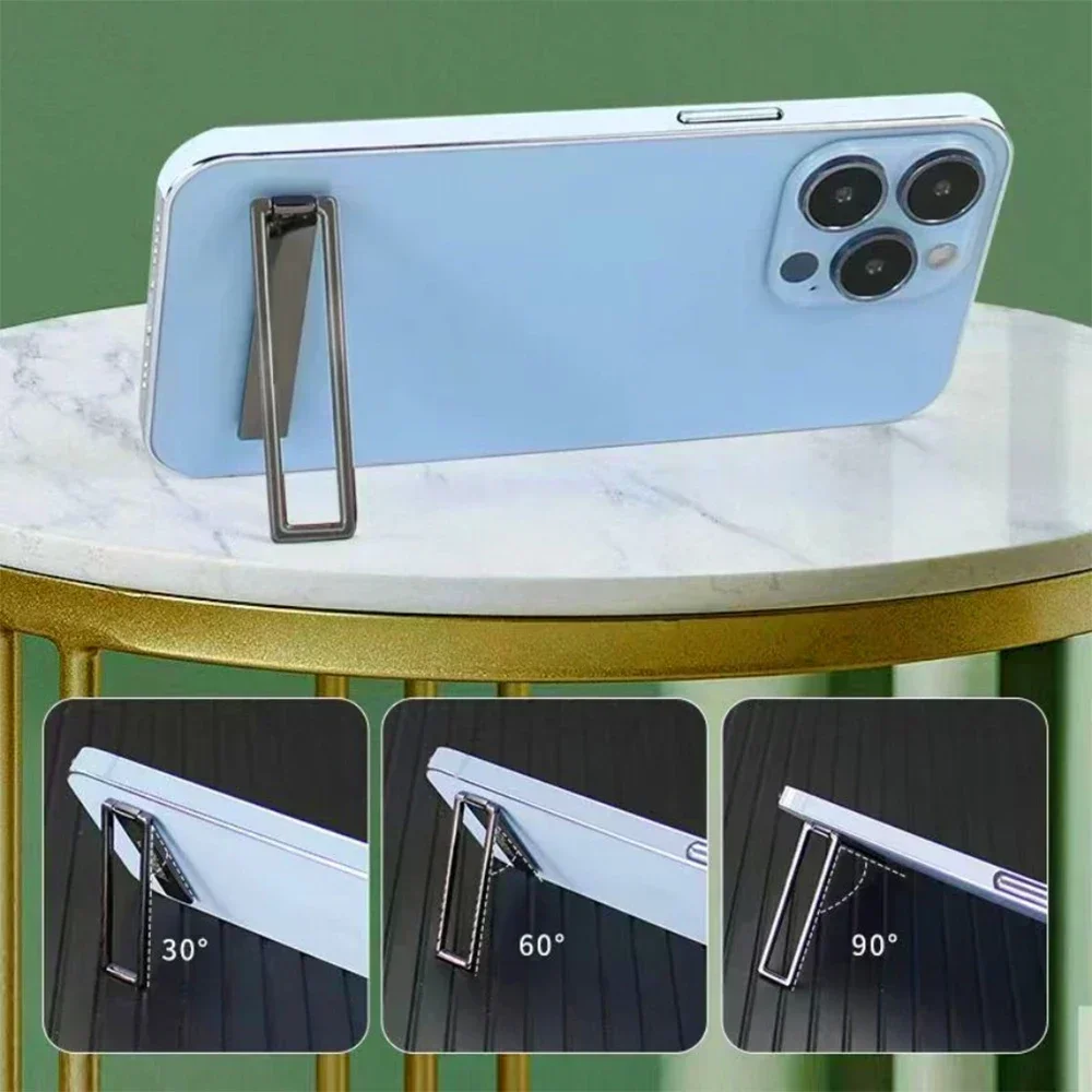 Compact Foldable Self-Adhesive Mobile Device Kickstand and Tablet Holder