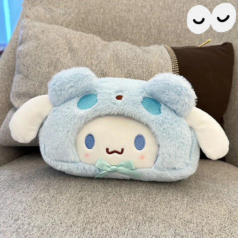 

Sanrio, Hello Kitty Плюшевые пеналы Cinnamoroll Kuromi, студенческие канцелярские принадлежности, сумка для хранения, коробка для ручек, милые карандаши