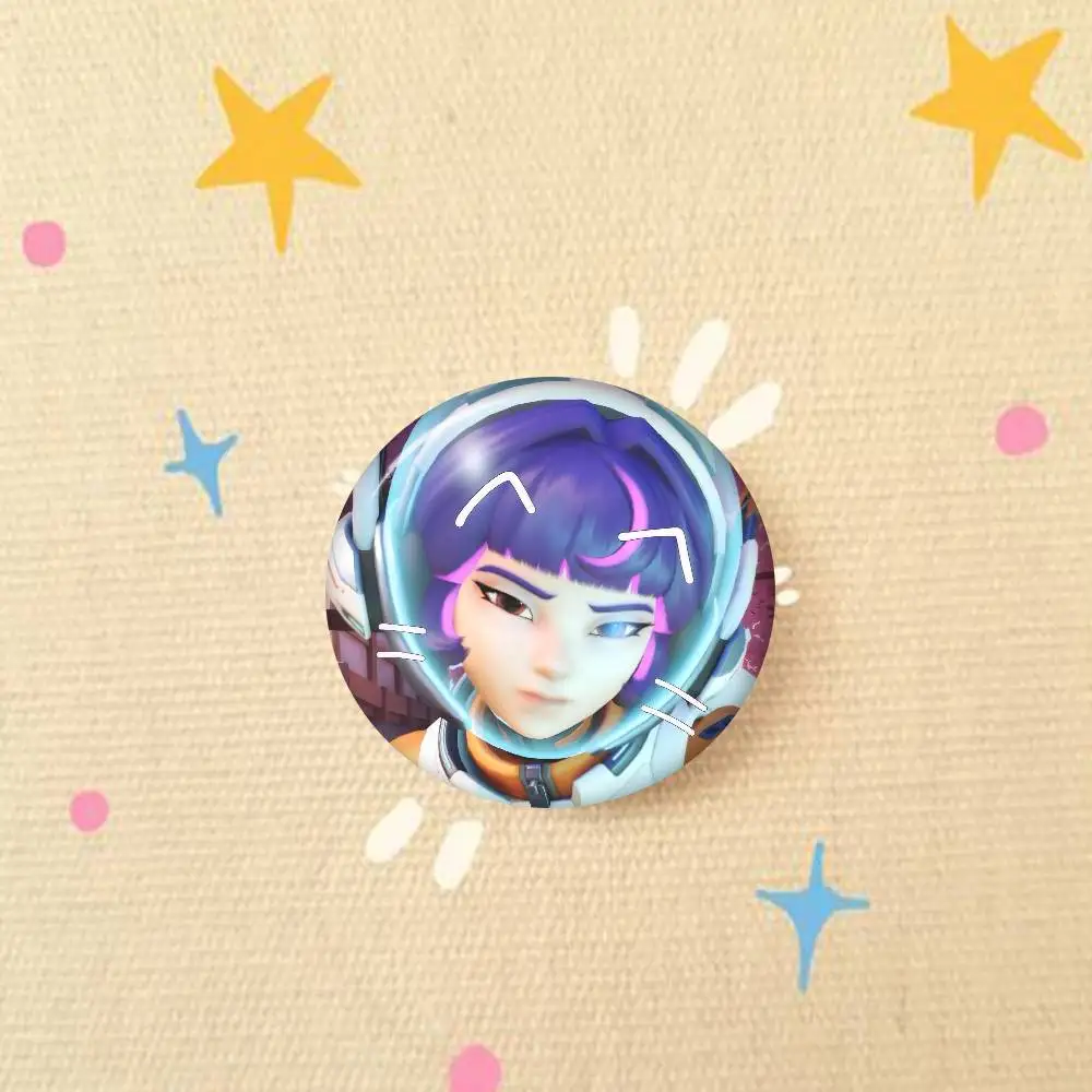 Handmade Overwatch Button Pin Brooch - Cartoon Badge