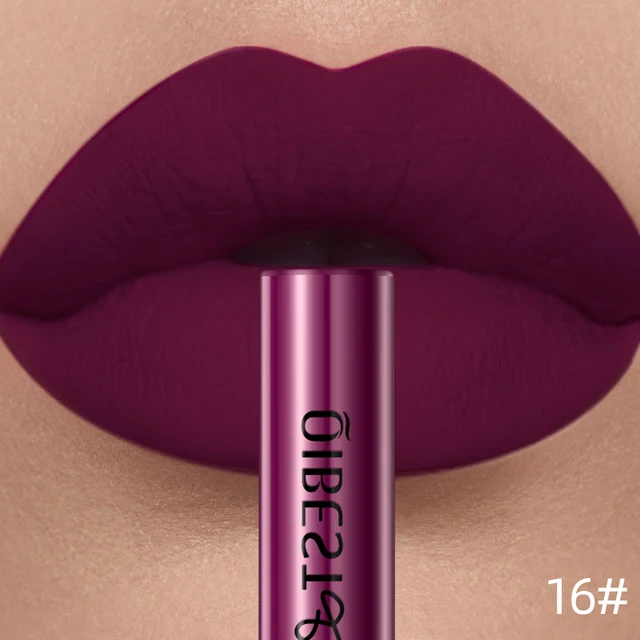 Matte Liquid Lipstick Waterproof Long Lasting Velvet Lip Gloss Tint Tube Matte Nude Pigment Red Lipgloss Lips Makeup 1