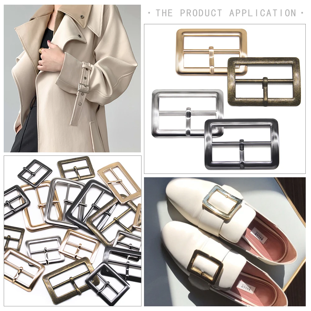 Square metal shoes bag Belt Buckles 20mm/25mm/30mm/35mm/40mm 10pcs/lot