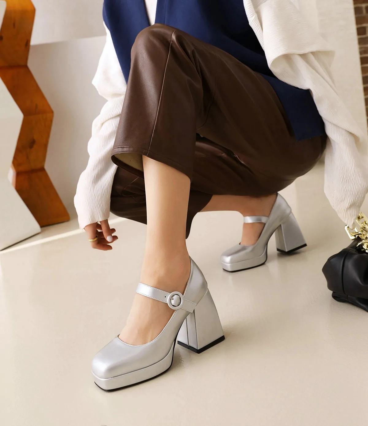 Mary Janes Shoes Platform Classics 