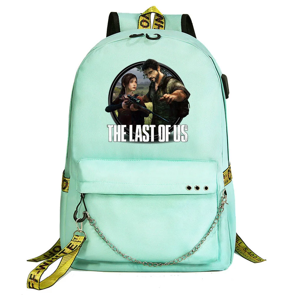 The Last Of Us Part 2 Usb Backpack School Bag Laptop Rucksack Women Men Backbag Travel Daypacks Chain Backpack Mochilas