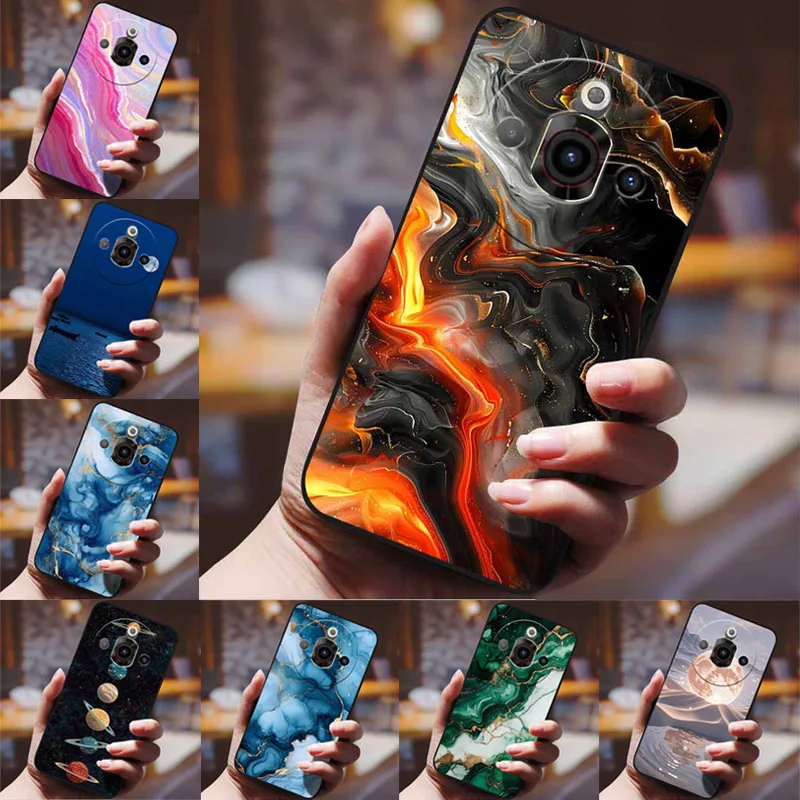 Cartoon Anime Shockproof Protective Phone Case - Black Bumper Cover