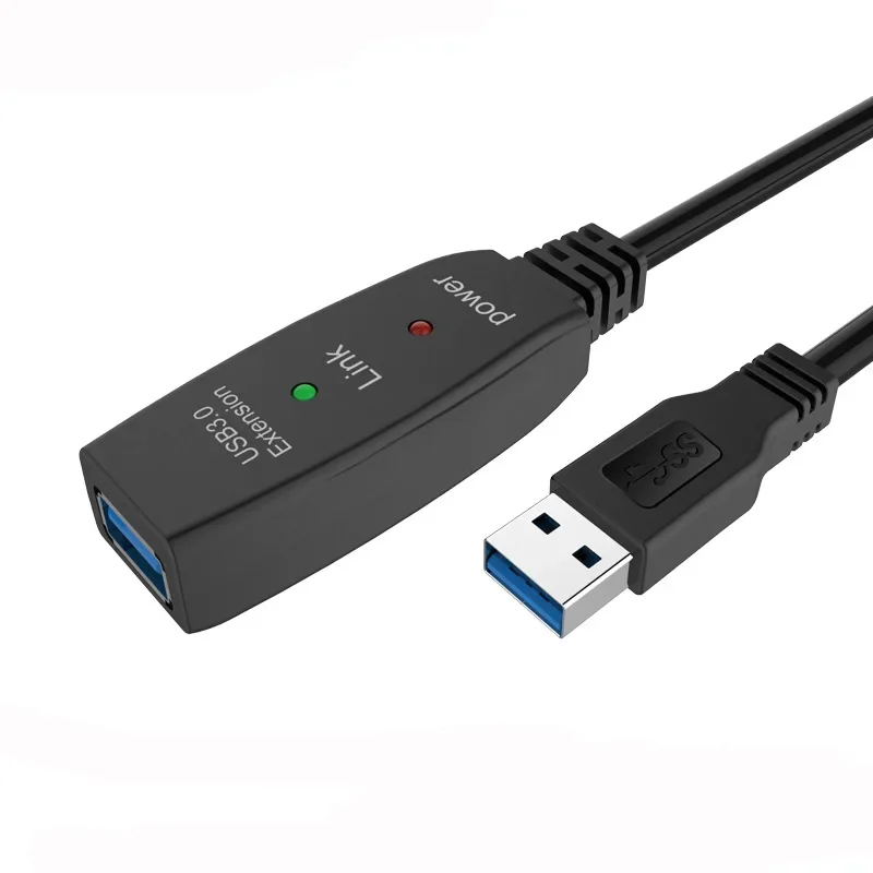 Cabo de Extensão Ativo de Usb 3.0 5m 10m com Amplificador Usb 3.0 tipo um Macho ao Cabo Fêmea do Repetidor do Extensor de Usb 3.0