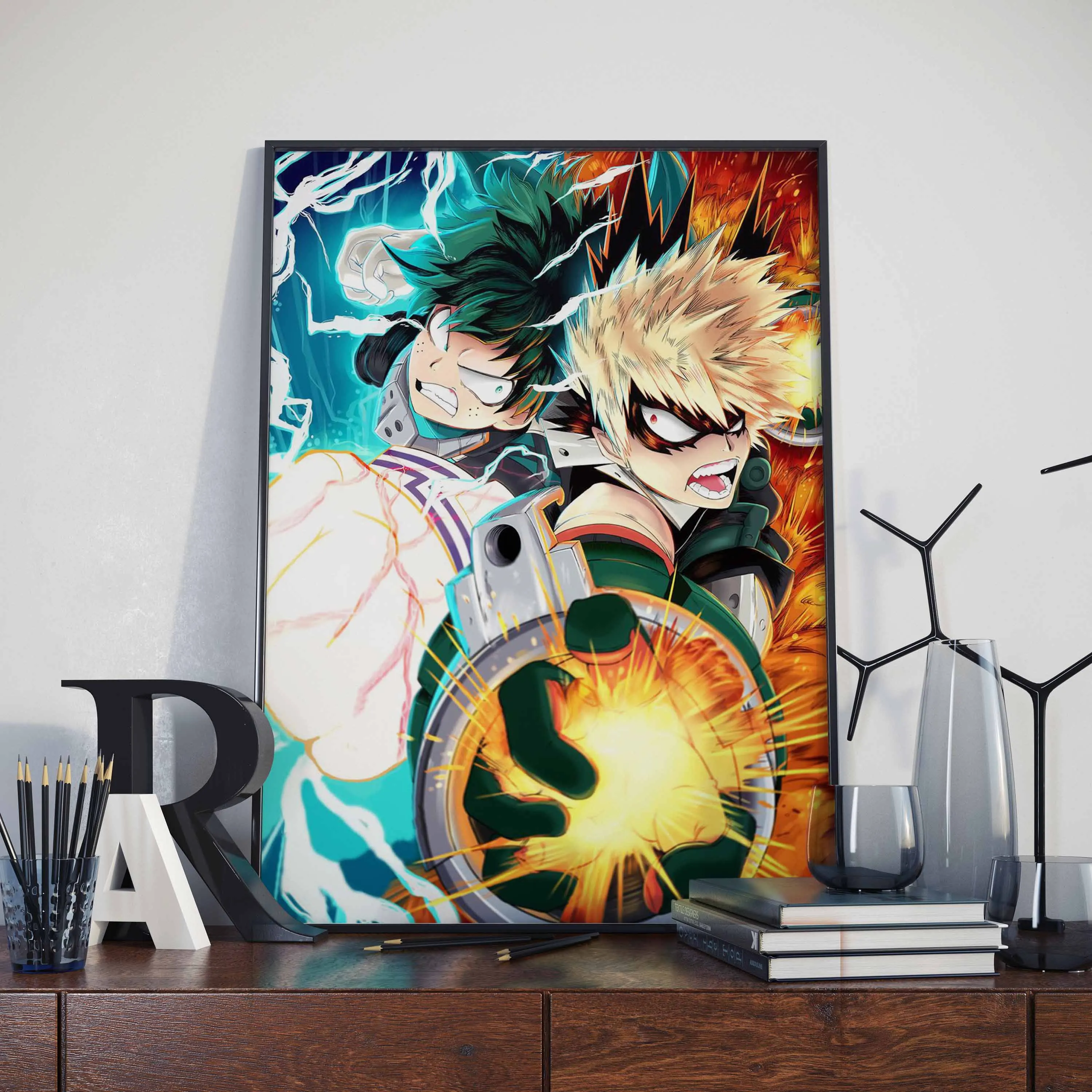 2022 Calendário Cartaz Popular Anime Meu Herói Academia Família Parede Hd  Impressão Adesivos De Parede Decoração Do Quarto Das Crianças Arte O597 -  Pintura E Caligrafia - AliExpress