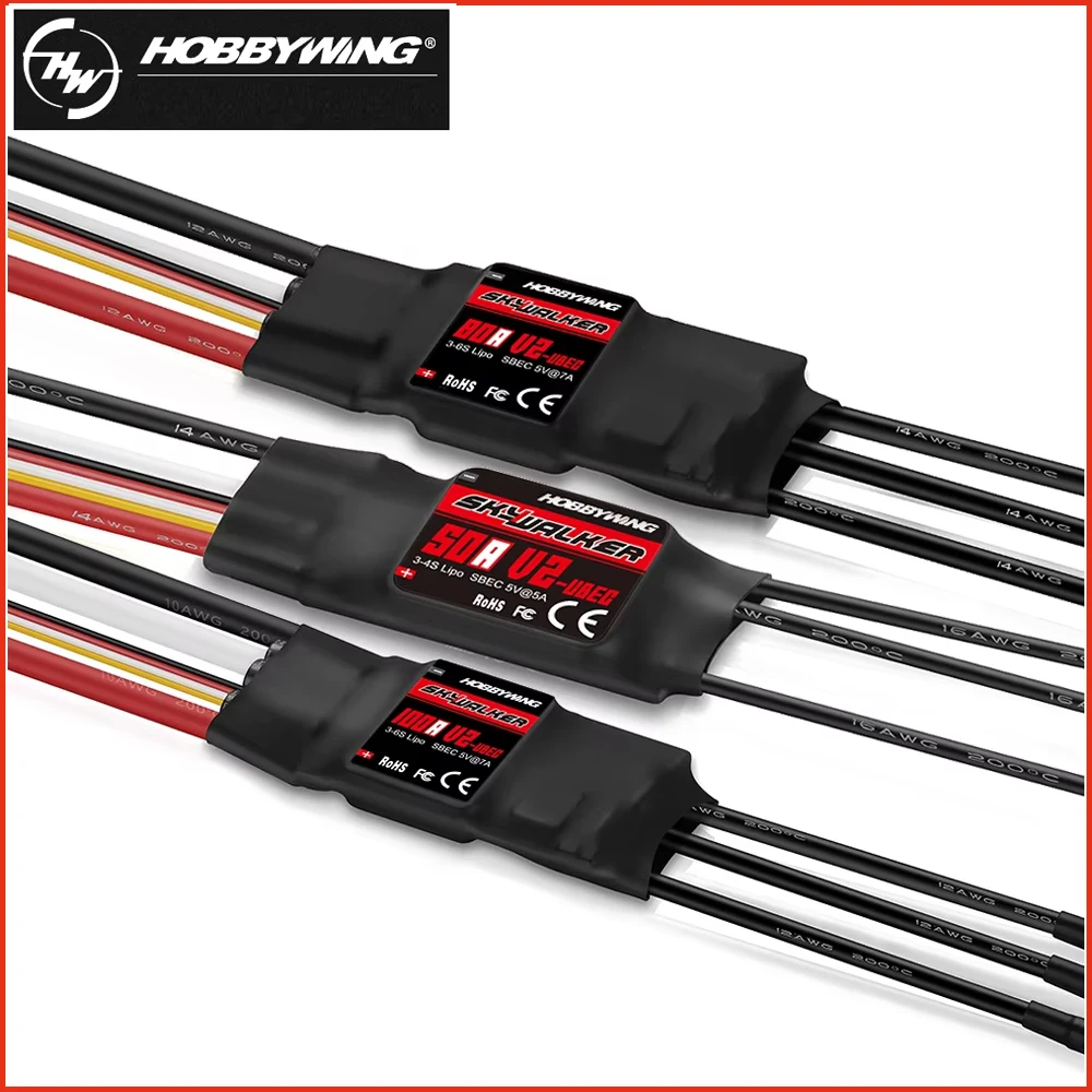 High-Performance Speed Controller ESC With UBEC for RC Drones and Aircraft