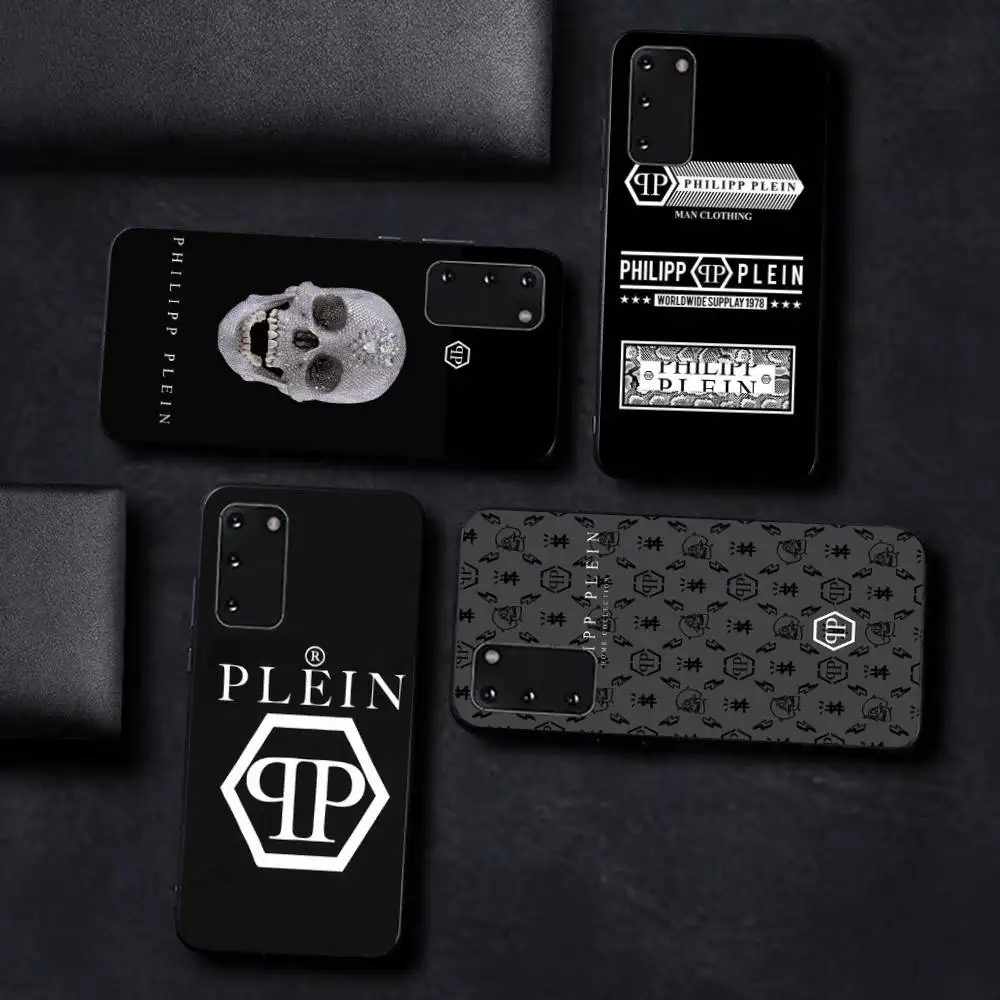 Coque de téléphone élégante et tendance P-Philipp Plein pour Samsung S 24 Fe 25 Ultra Plus 20 Lite Ultra 5G