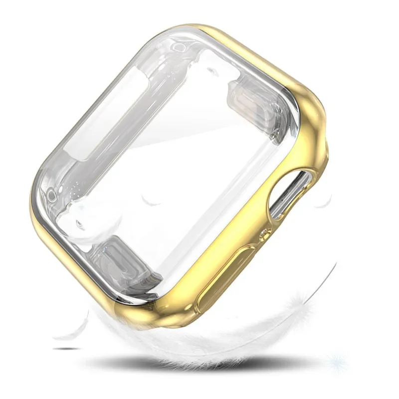 Premium Soft TPU Screen Protector Case Cover for Apple Watch Band - Enhanced Protection, Durable Design