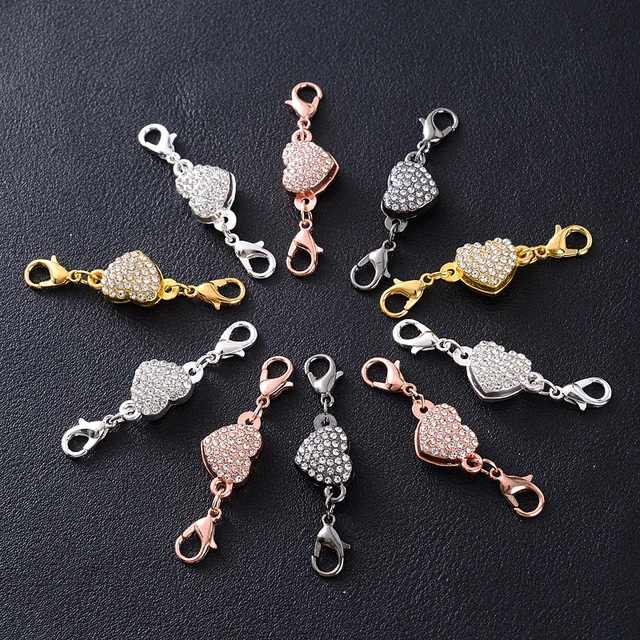 3pcs Crystal Magnet Buckle Lobster Clasp 11x45mm Magnetic Clasps For  Bracelet Necklace Jewelry Making DIY Connectors