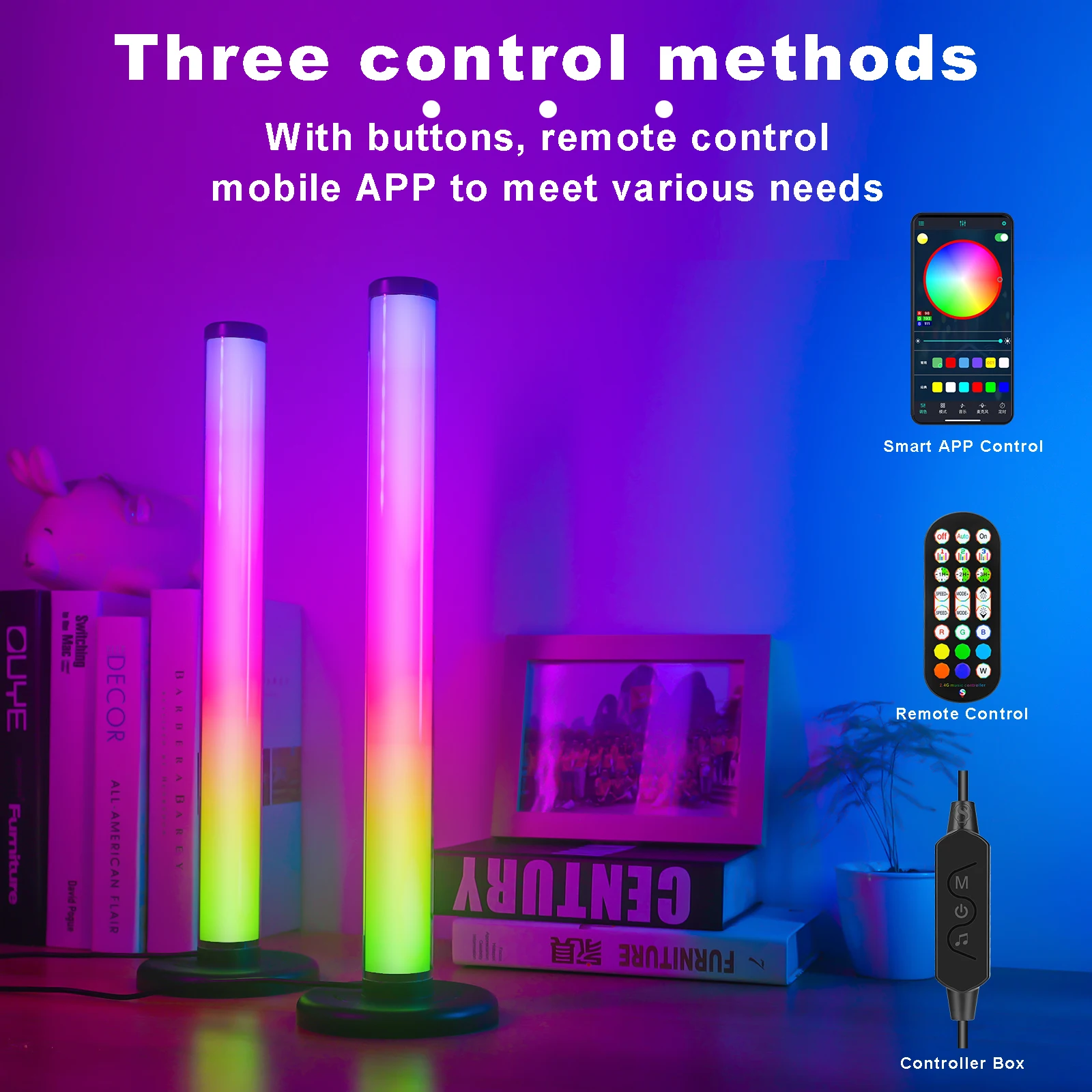 EXO ベッキョン　TEOLAGI MOOD LAMP LUXCEO F02 RGB Desk Lamp Music Rhythm Led Light Energy Tube