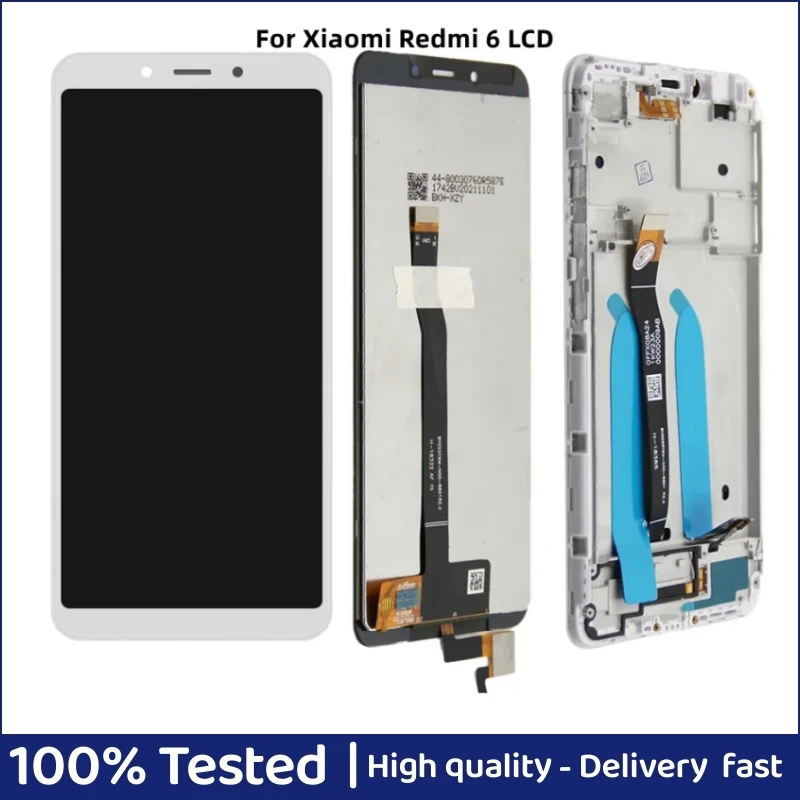 

5.45'' For Xiaomi Redmi 6 LCD Display Touch Screen Digitizer Assembly Replacement Parts For Redmi 6A Screen With Frame