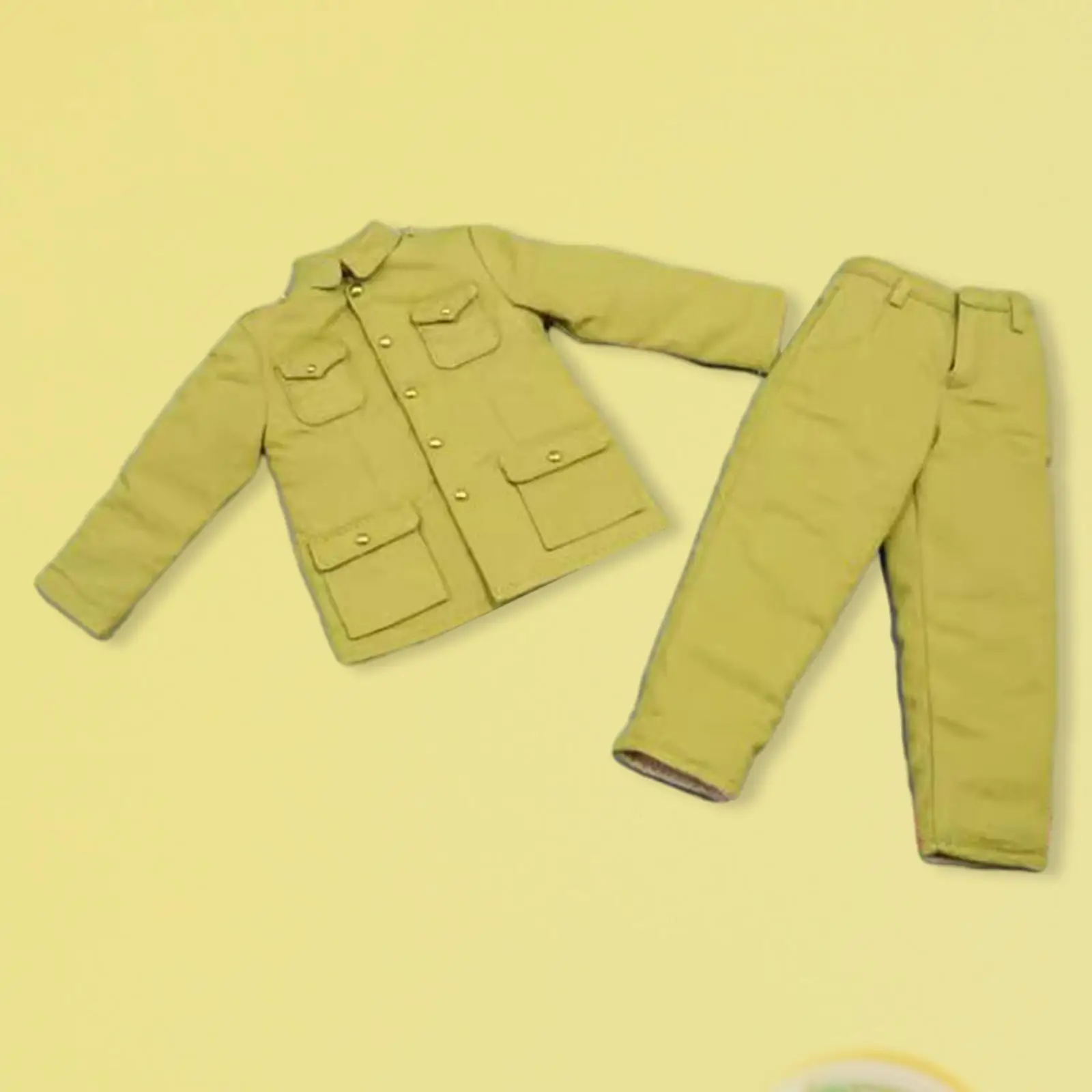 

1/6 Scale Male Figure Doll Clothes Jacket and Pants Dress up Accessories Stylish Costume Uniform for 12 inch Action Figures