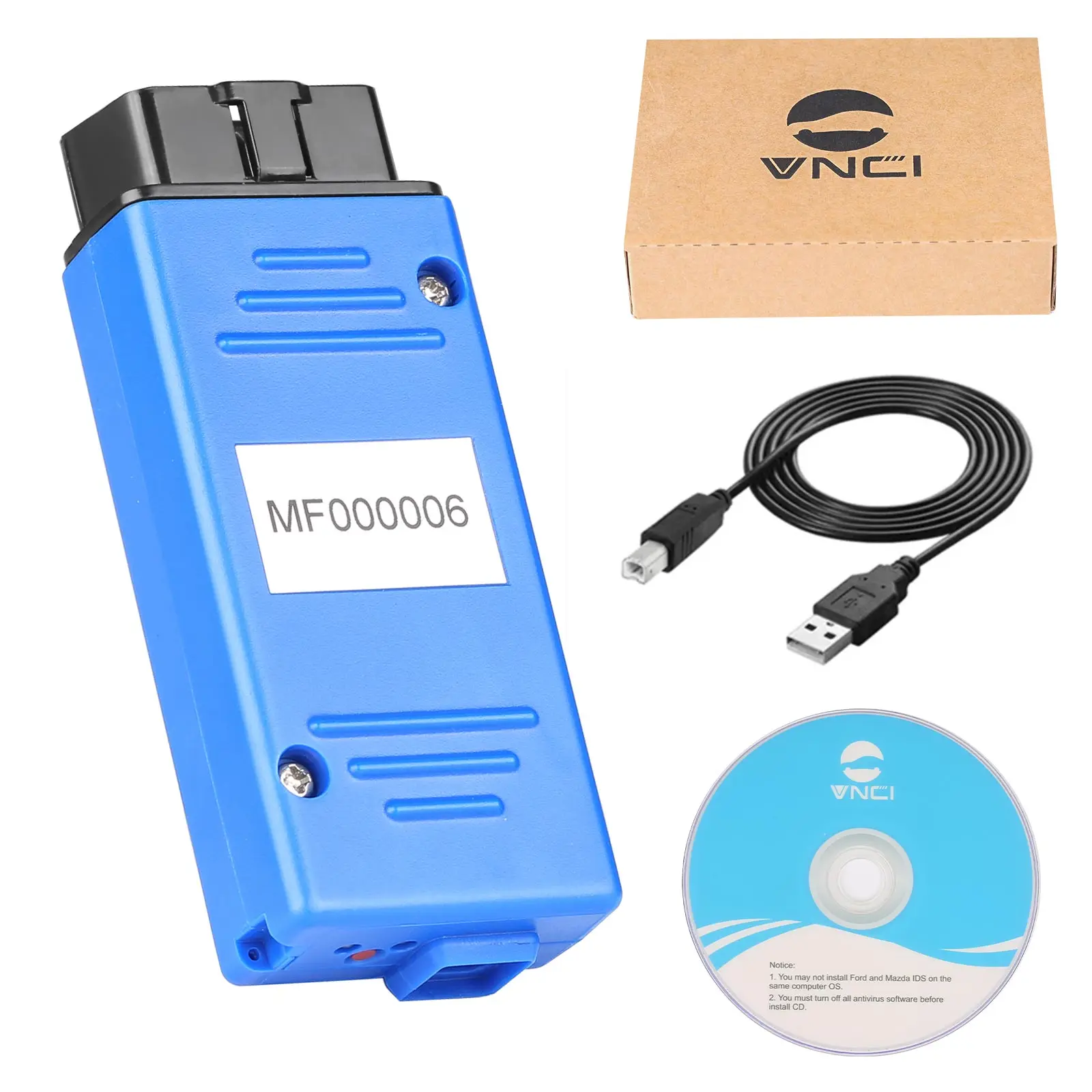 VNCI MF J2534 진단 도구, 포드 마쓰다 IDS 온라인 무료 업데이트, J2534 패스 스루 및 ELM327 프로토콜과 호환