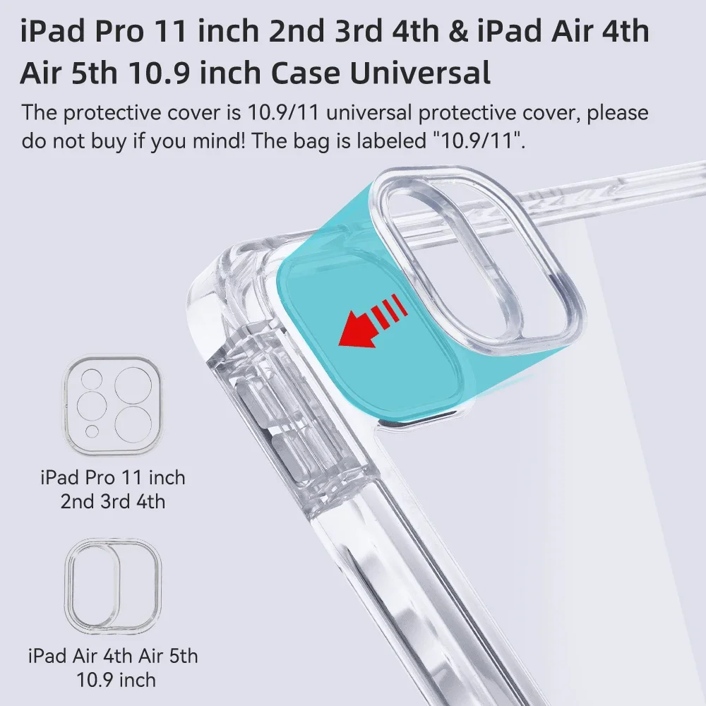 All-in-One iPad Case with Pencil Holder & Versatile Compatibility