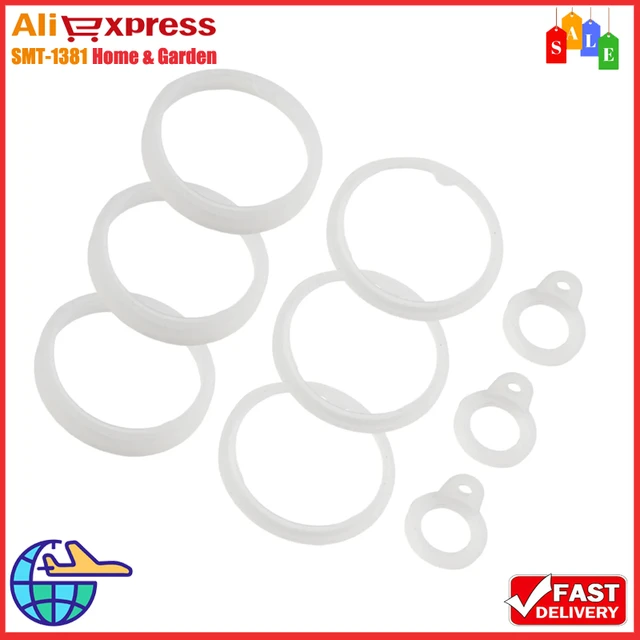 9pcs Water Bottle Silicone Sealing Gasket Replacement For