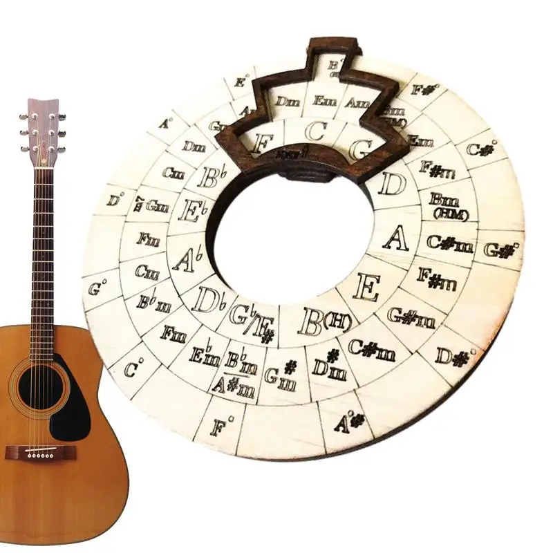 

Circle Of Fifths Chord Wheel Wood Music Tools Circle Song Writing And Music Exploration Fast-Track Guide Must Have Tool For
