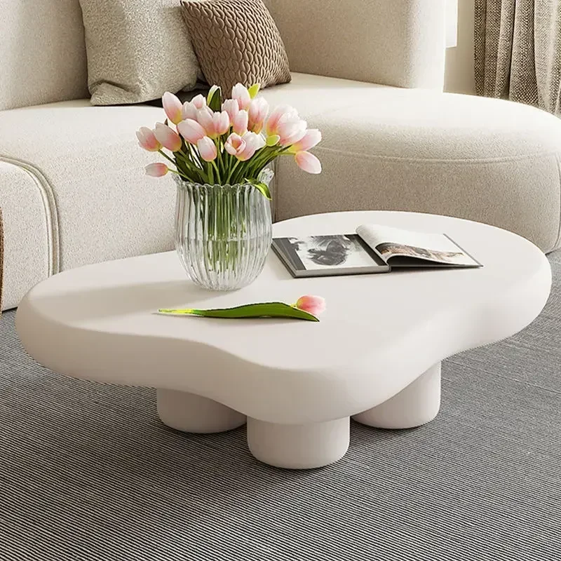 

Simple Modern Cloud Shaped Coffee Tables For Living Center White Sofa Side Table Kawaii Room Decor Furniture