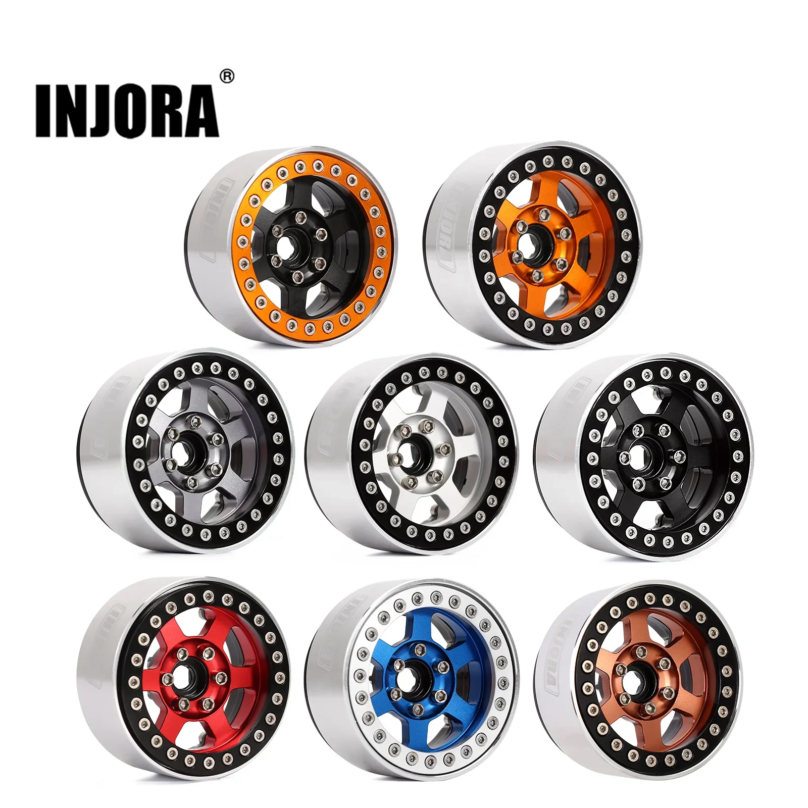 INJORA Luci LED Quadrate Per Auto RC: Alluminio, Super Luminose, Bianche, Per SCX10 TRX4 1/10 1/8